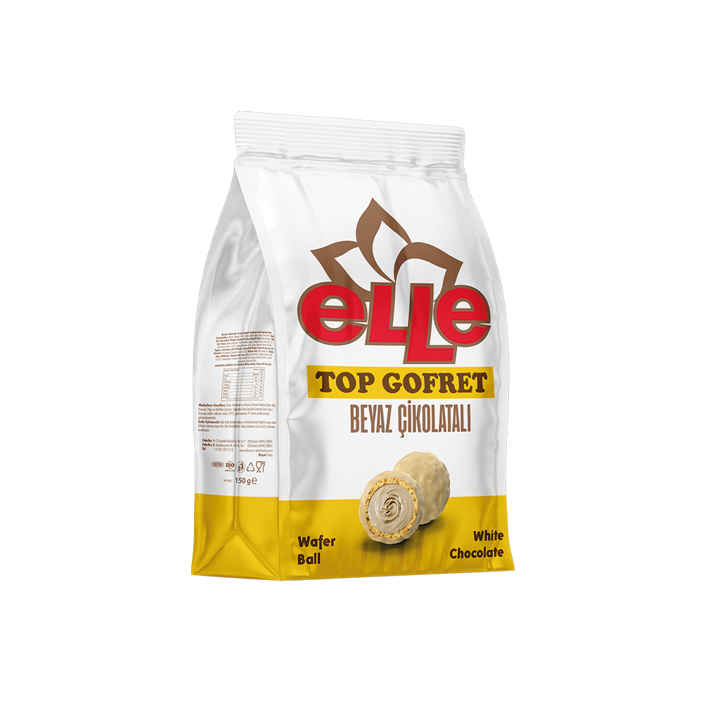 Elle Top Gofret Beyaz Çikolatalı